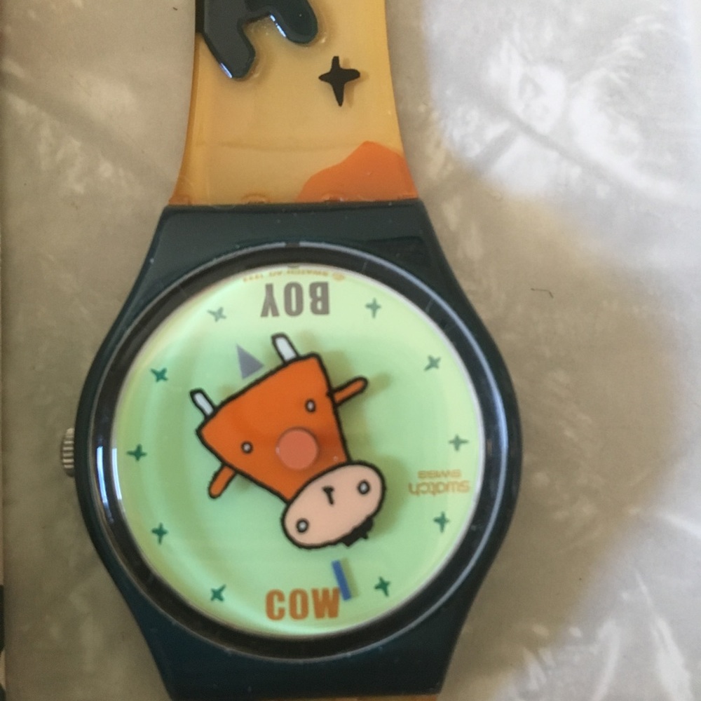 Retro Women’s swatch watch cow-boy